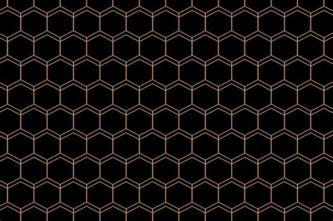 Free Vector | Geometric style hexagon shape pattern on dark background