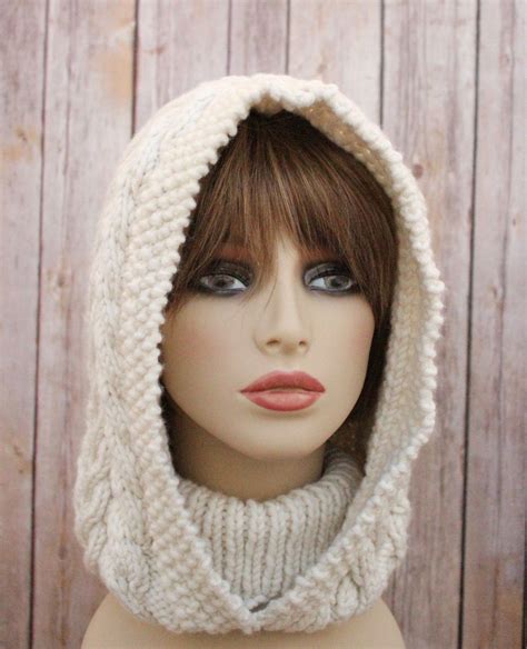 Knitting Pattern Womens Snood Neck Warmer Pattern Ladies Etsy