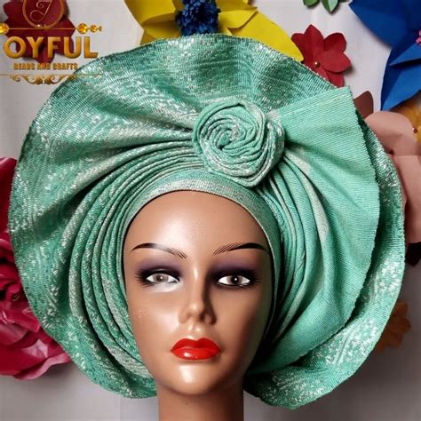 Fan Rose Autogele African Hair Wrap Head Wrap Styles African Head Wraps