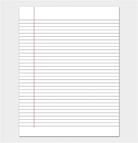 Lined Paper Template 38 Free Lined Papers In Word Pdf