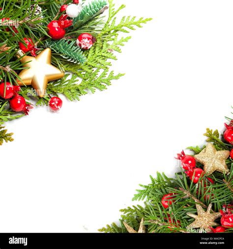 Bellissimo Sfondo Di Natale Con Albero Di Natale Ramoscello Rosso