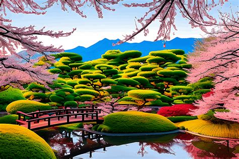 A Journey Through Japans Gardens Graphic By Eifelart Studio · Creative