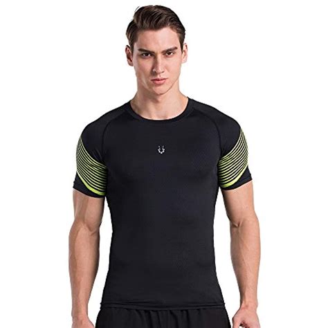 Men S Compression Running Fitness Short Sleeves T Shirt Base Layer