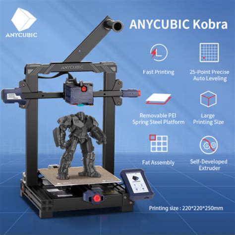 Anycubic Kobra Max Kobra Plus Fdm D Drucker Automatischer Nivellierung