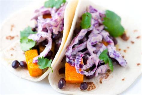 Roasted Sweet Potato And Black Bean Tacos