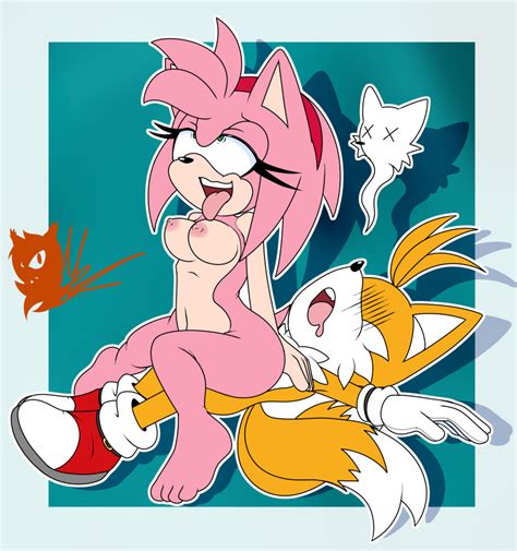 Rule 34 Absurd Res Amy Rose Anthro Breasts Duo Exposed Torso Female Footwear Handwear Hi Res