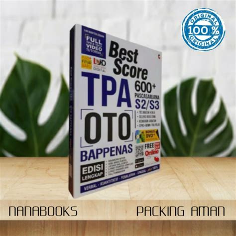 Jual Buku Ujian Soal Psikotes Best Score Tpa Oto Bappenas Shopee