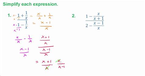 Simplify Complex Expressions Youtube