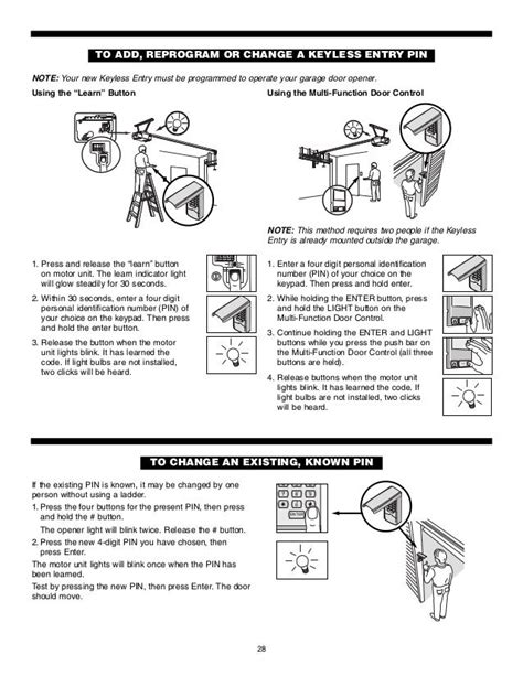 Chamberlain Garage Door Opener Owner's Manual