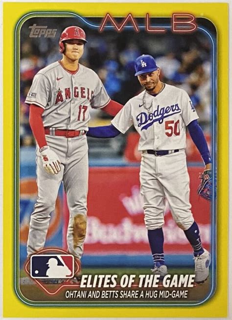 Shohei Ohtani Mookie Betts 2024 Topps Baseball Elites Of The Game