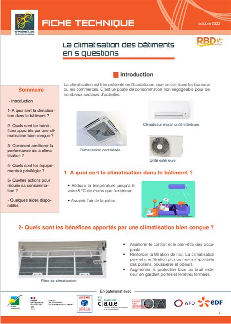 Fiche pratique climatisation Synergîles