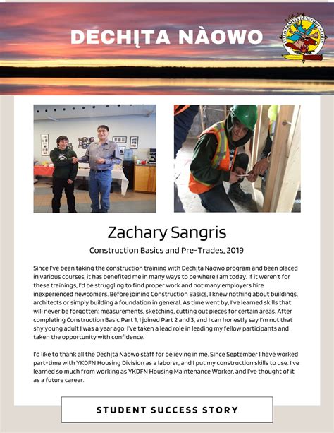 Student Success Stories – Yellowknives Dene First Nation