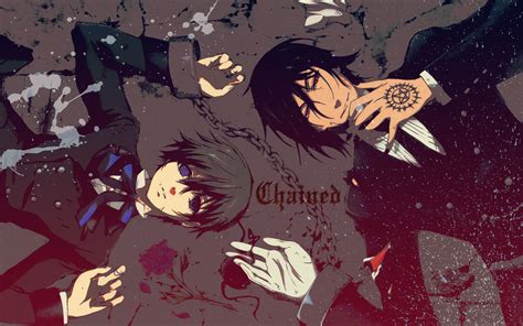 Black Butler Ciel And Sebastian Hd Wallpaper