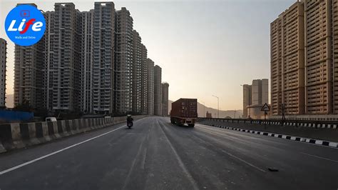 Navi Mumbai 4k Jnpt Road Panvel To Palm Beach Rd Youtube