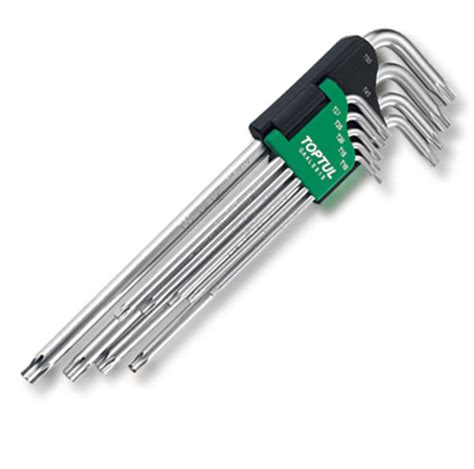 TOPTUL Hex Key Torx Set Extra Long 9 Pc ASL Industries