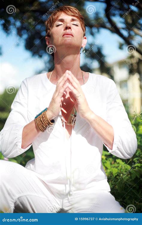 Spiritual Woman Stock Image Image Of Lady Ecstasy Meditating 15996737