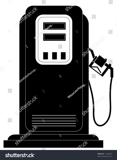 Black Gas Or Fuel Pump Silhouette Stock Photo 11246470 Shutterstock