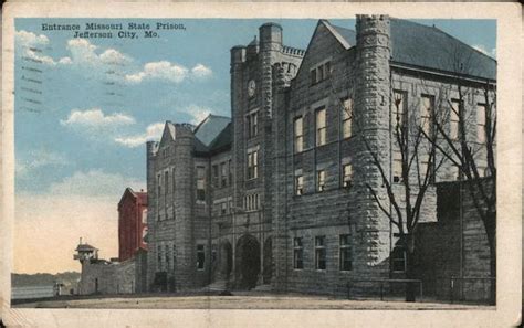 Entrance Missouri State Prison Jefferson City Mo Postcard