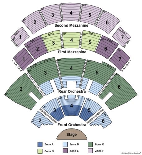 Caesars Palace Colosseum Seating Chart Detailed – Two Birds Home