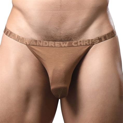 Andrew Christian String Almost Naked Lust Modal Marron INDERWEAR