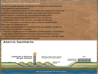 Lixão X Aterro Sanitário X Aterro Controlado | PPTX
