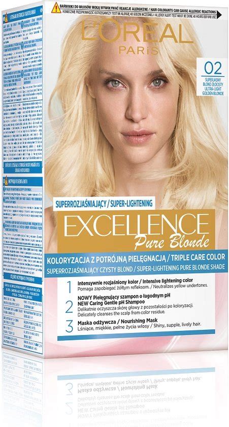 L Oreal Excellence Pure Blonde farba do włosów 02 Superjasny Blond