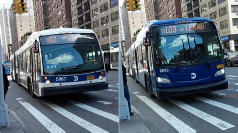 MTA 2012 NovaBus LFSA 5867 2017 New Flyer XD60 6043 M101 M103