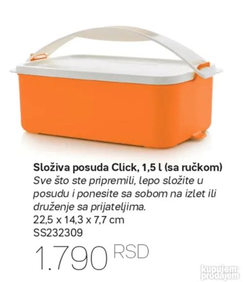 Tupperware Klik Posuda Novo KupujemProdajem