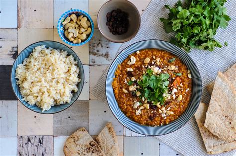 Veganistische Rode Linzen Dahl Met Kokos En Cashewnoten Veganrevolutie Nl