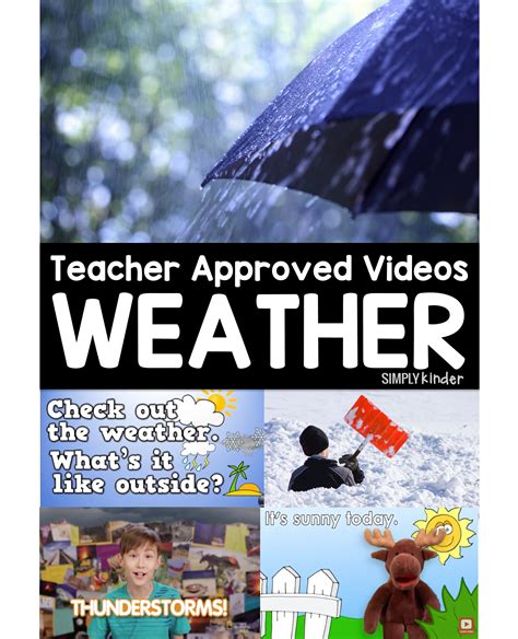 Teacher Approved Weather Videos Simply Kinder Teaching Weather