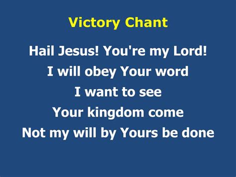 PPT - Victory Chant PowerPoint Presentation, free download - ID:6965762