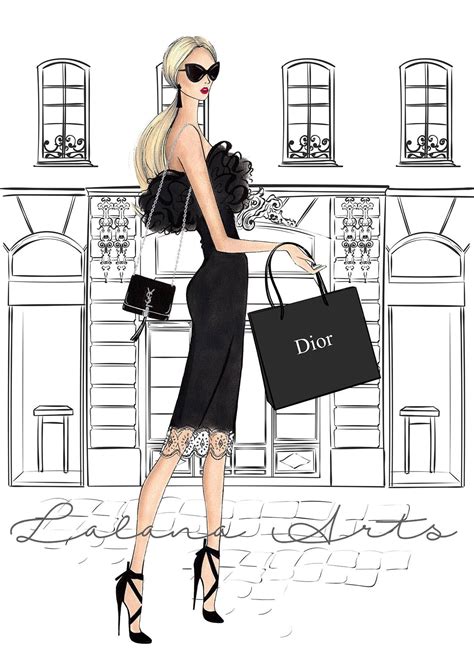 Fashion Illustration Fashion Wall Decor Girly Wall Art Fashion Etsy In 2020 High Fashion Art