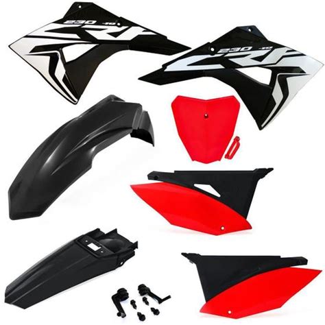 Kit Pl Stico Carenagem Crf Biker Next Number Plate E Adesivos