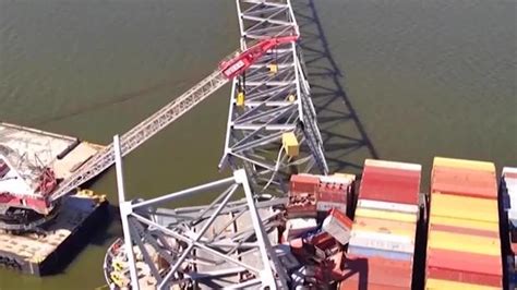 Salvage Crews Begin Removing Containers From Ship That Collapsed