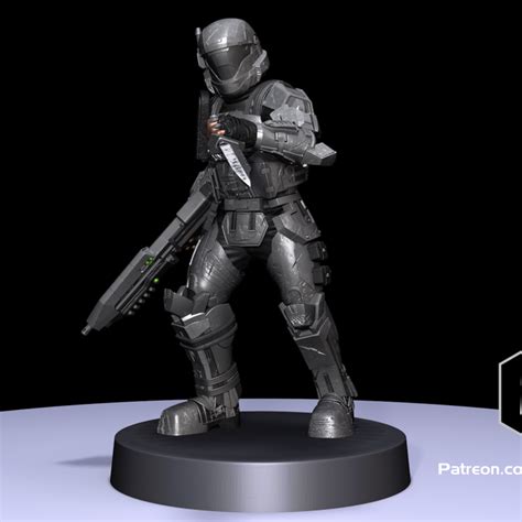 3d Printable 148 Scale Halo Alpha 9 Odst Miniatures 3d Print Files