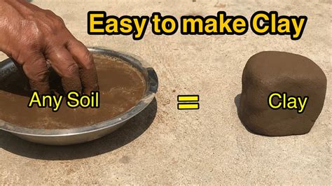 How To Extract Clay From Soil Pottery Clay Making At Home Youtube