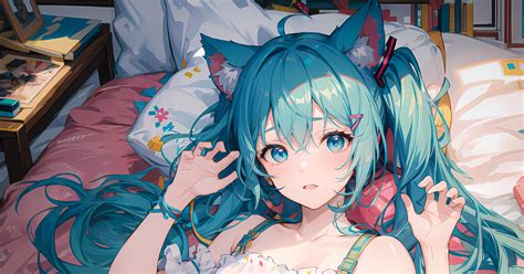 初音ミク 初音ミク X 🐱 Meowbotのイラスト Pixiv