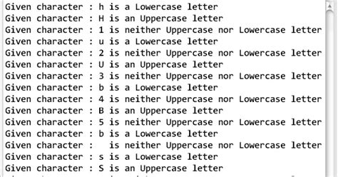 How to check if a character is an Uppercase or Lowercase letter in a Java program ?. | Learn ...