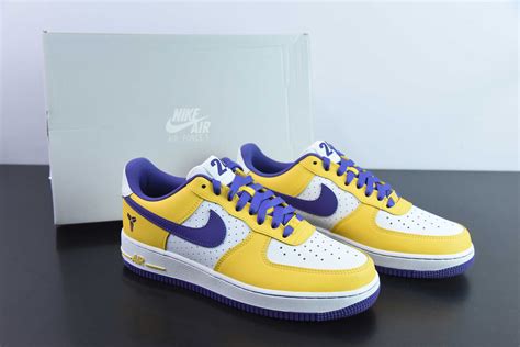 耐克Nike Kobe Bryant x NK Air Force 1 Low Retro QS科比限定白紫黄紫金湖人空军一号低帮休闲板鞋纯原