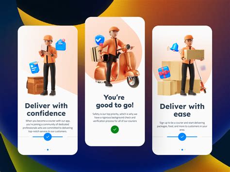 Courier App by Emmanuel Pcharles on Dribbble