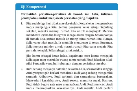 Kunci Jawaban PKN Kelas 8 Halaman 20 Kurikulum Merdeka Uji Kompetensi