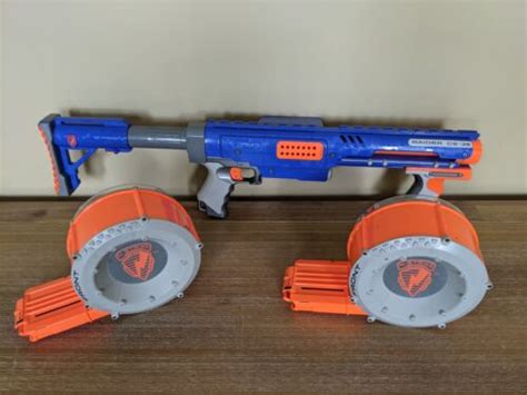 Nerf N Strike Raider Cs Blaster Gun W Two Dart Drum Barrel Magazine