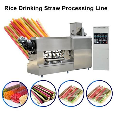 Fully Automatic Rice Drinking Straw Making Machine Pasta Drinking