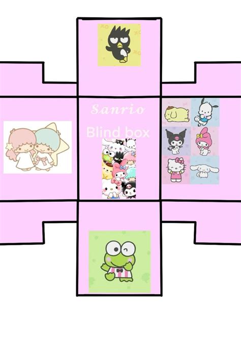 A Paper Sanrio Blind Box Printable Template In Paper Blinds