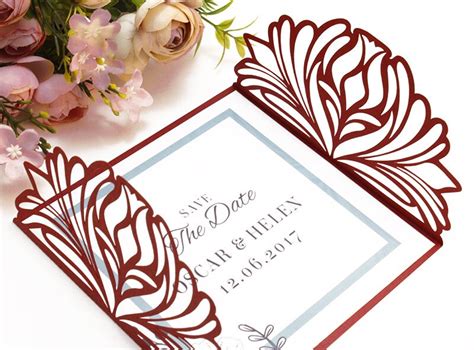 Gate Fold Invitation Template SVG DXF Ai CRD Eps Laser Etsy