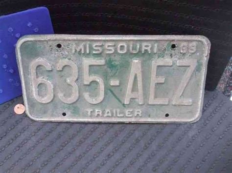 Mo Truck Missouri License Plates Pair John