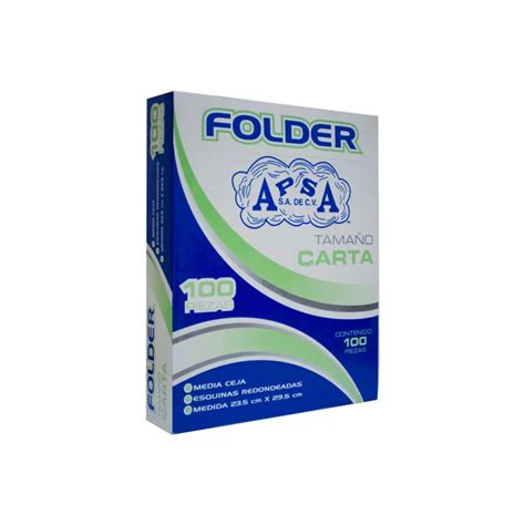 FOLDER CREMA T CARTA PAQ 100 PZAS APSA Ofimarket Mx