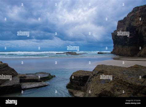 cathedral beach  galicia spain  res stock photography  images
