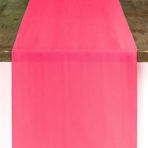 Neon Pink Solid Runner Linen Book