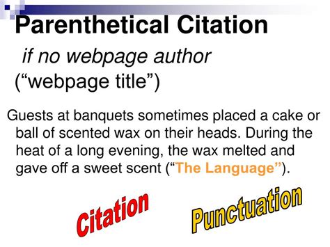 Ppt Parenthetical Citations Powerpoint Presentation Free Download